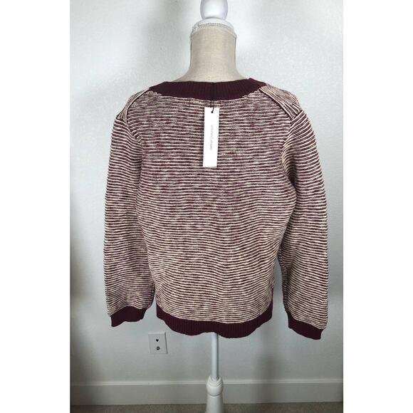 Stitches & Stripes Crew Neck Red and White Striped Sweater - XL - Picture 5 of 6